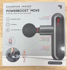Sharper Image Powerboost Move Massage Gun Unopened picture