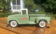VINTAGE 1950’S 1960'S PRESSED STEEL BUDDY L SIDE STEP PICK UP TRUCK MINT GREEN picture