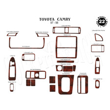 Toyota Camry 1997-1999 22Pcs Fit Interior Dash Trim Cover Kit Wood picture