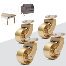 SALE Universal Antique Brass Ball Swivel Wheels Caster for Furnitures Pack of 4 picture