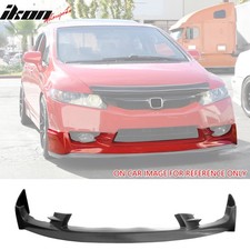Fits 09-11 Honda Civic Sedan Mugen2 Front Bumper Lip Lower Spoiler Unpainted PU picture