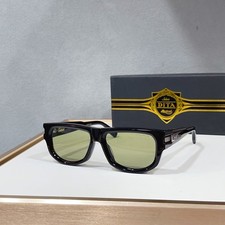 DITA PRIDM DTS753 Black Square Green Lens Sunglasses 57-16-137 Unisex picture