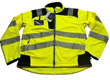 PORTWEST PW3 HI ViS Softshell Jacket Waterproof Windproof Safety Work Coat T402 picture