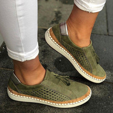 Women's Breathable Walking Shoes Non-Slip Comfort Arch Support Slip On picture