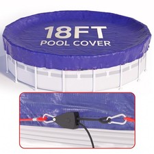 18 FT round Pool Cover  2025 Upgraded ] above Ground Pool Cover Heavy Duty picture