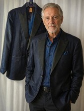 TALLIA Men's Black & Blue Blazer NWTs picture