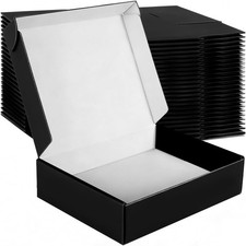 12x10x3 Inches Shipping Boxes Set of 20, Large Corrugated Cardboard Bo... picture