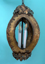 Tom Greene for Feldman Mid Century Modern Brutalist Torch Cut Light Fixture MCM picture