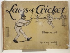 * Rare * Charles Crombie Laws of Cricket 1907 12 Comical Coloured Illustrations picture