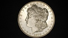 1878 S $1 Morgan Silver Dollar Uncirculated Light Toning picture