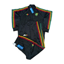 Size XL - ADIDAS x BOB MARLEY x JAMAICA Mens Track Suit Jacket Pants Set *NEW* picture
