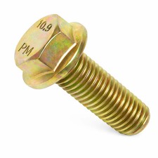 BULK BOX M8-1.25 x 40 MM COARSE 10.9 9 Hex Flange Screw Non Serrated 750pcs picture
