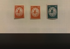 1912 German stamps Mi:DR I - III full set Airmail Pigeon MLH CV.$230 picture