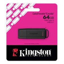 Kingston 64GB DataTraveler Exodia USB Flash Drive USB 3.2 Gen 1, Protective Cap picture