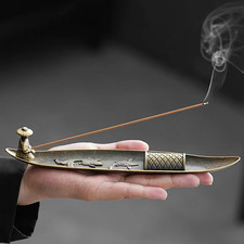 1pcs Creative Japanese Boat Incense Holder Fishing Man Aromatherapy Burner - NEW picture