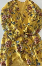 ALL IN FAVOR NORDSTROM Wrap Dress Floral Long Sleeve Whimsy Women’s Size M NWT picture