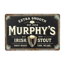 Vintage Murphy's Style Irish Stout Tin Metal Signs Home Décor 8x12  picture