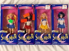 Vintage 1995 Bandai Sailor Moon Adventure Dolls – Lot of 4. New old stock picture