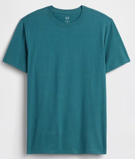 Gap Everyday Soft Shirt Mens Small Green Crew Neck Balsam Tee $20 MSRP NWT S NEW picture