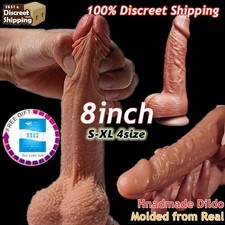 S-XL Liquid Silicone Realistic Dildo Skin Feeling Penis Suction Big-Dick Sex Toy picture