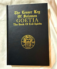 The Lesser Key of Solomon Goetia Hardcover Book of Evil Spirits Occultism picture