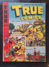 True Comics No. 57 February 1947 Blitz Buster Nazi War cover Fine 6.0 or better picture