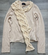 Akira Isogawa Archive Avant-Garde Wool & Alpaca Braided Cable Knit Top - Size 3 picture