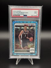 Panini 2023-24 NBA Hoops Rookies Victor Wembanyama Spurs #277 Teal PSA 9 RC picture