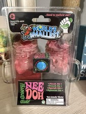 New Nee Doh Schylling World's Smallest Groovy Glob Blue RARE Needoh Tiny Ball picture