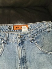 🔥Vtg 90s Levis SilverTab Massive Baggy Wide Leg Jeans Light Wash 32x32 Made USA picture