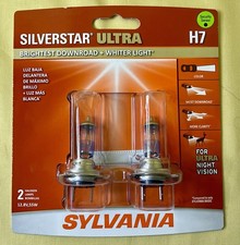 Sylvania SILVERSTAR ULTRA Headlight H7 Bulb (H7SU.BP2) NEW picture