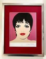 ANDY WARHOL | LIZA MINELLI SIGNED VINTAGE PRINT MATTED  FRAMED picture