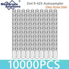 10000PCS 2mL Autosampler Clear Vials HPLC GC 9-425 Screw Top Writing Area Glass picture