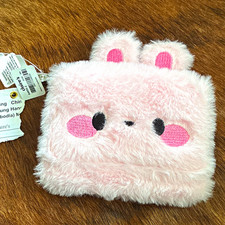 Claire's Women's Pink Bunny Bifold Wallet, Embroidered, Folding Credit Card picture