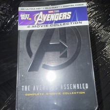 Marvel Avengers 4-Movie Collection (Steelbook)(4K Blu-ray Disc) Brand New Dent picture