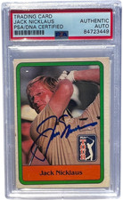 Jack Nicklaus Signed 1981 Donruss Golf #13 RC Rookie PSA PSA/DNA AUTO picture