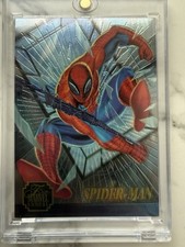Fleer 1995 Flair Marvel Annual Chromium Spider-Man Limited Edition Card 1/12 picture