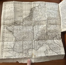 Abrege De La Géographie universelle De Crozat Vellum Fine 1817 Maps picture
