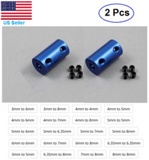 2 pcs Aluminum Blue Shaft Coupling Rigid Coupler Motor Connector CNC DIY picture