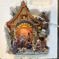Department 56 Halloween Village Lit Haunted Scene #34375 Retired w/ Box picture