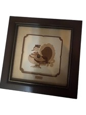 Vintage KPIT  Annapakshi Wood Art Frame Divine Swan Marquetry Inlay Wall Decor picture