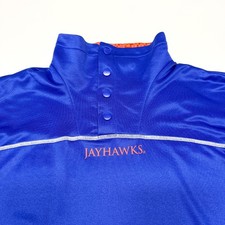 NWT ADIDAS Men's KANSAS Jayhawks NCAA Football Players Training Jacket XL XLARGE picture