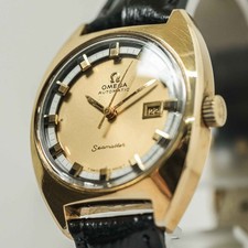 *No Tariffs* Vintage 1970 OMEGA Seamaster Cal.684 Automatic Gold Date 27mm Women picture