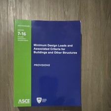 American Society of Civil Engineers ASCE/SEI 7-16 Min Design Loads 2017 1st PB picture