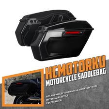 Hard Saddlebags Black Side Bag w/ Black Latch For Harley Touring FLTRX 2014-2023 picture