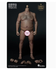 Worldbox Male Durable Fat Body Doll Model Action Figure AT018 1/6 Scale For 12