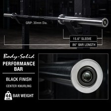 Body-Solid 7 ft. Black Olympic Bar picture