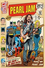Pearl Jam 2026, Justice League by Jaye 14x20 poster. picture