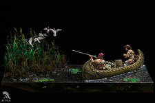 A Good Chance, American Trappers Painted Miniature Toy Soldier Pre-Sale | Museum picture