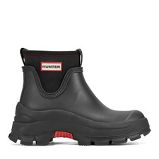 Hunter Women's - Eloise Lug Sole Waterproof Neoprene Rain Booties - BLACK picture